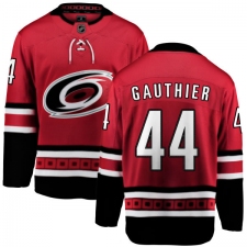 Youth Carolina Hurricanes #44 Julien Gauthier Fanatics Branded Red Home Breakaway NHL Jersey
