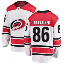 Youth Carolina Hurricanes #86 Teuvo Teravainen Fanatics Branded White Away Breakaway NHL Jersey