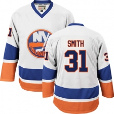 Men's CCM New York Islanders #31 Billy Smith Premier White Throwback NHL Jersey