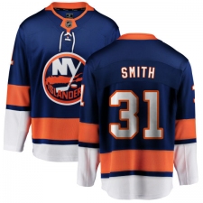 Youth New York Islanders #31 Billy Smith Fanatics Branded Royal Blue Home Breakaway NHL Jersey