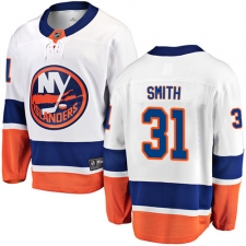 Youth New York Islanders #31 Billy Smith Fanatics Branded White Away Breakaway NHL Jersey