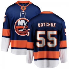 Youth New York Islanders #55 Johnny Boychuk Fanatics Branded Royal Blue Home Breakaway NHL Jersey