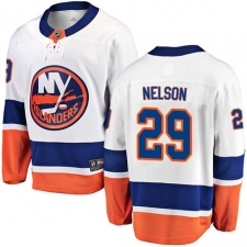 Youth New York Islanders #29 Brock Nelson Fanatics Branded White Away Breakaway NHL Jersey
