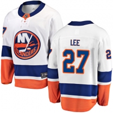 Men's New York Islanders #27 Anders Lee Fanatics Branded White Away Breakaway NHL Jersey