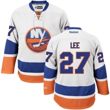 Men's Reebok New York Islanders #27 Anders Lee Authentic White Away NHL Jersey