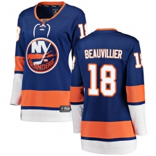 Women's New York Islanders #18 Anthony Beauvillier Fanatics Branded Royal Blue Home Breakaway NHL Jersey