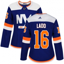 Women's Adidas New York Islanders #16 Andrew Ladd Premier Blue Alternate NHL Jersey