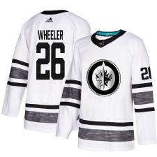 Men's Adidas Winnipeg Jets #26 Blake Wheeler White 2019 All-Star Game Parley Authentic Stitched NHL Jersey