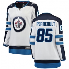 Women's Winnipeg Jets #85 Mathieu Perreault Fanatics Branded White Away Breakaway NHL Jersey