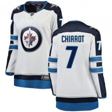 Women's Winnipeg Jets #7 Ben Chiarot Fanatics Branded White Away Breakaway NHL Jersey