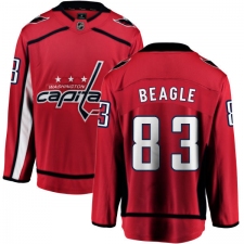 Men's Washington Capitals #83 Jay Beagle Fanatics Branded Red Home Breakaway NHL Jersey
