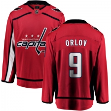 Men's Washington Capitals #9 Dmitry Orlov Fanatics Branded Red Home Breakaway NHL Jersey