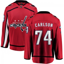 Youth Washington Capitals #74 John Carlson Fanatics Branded Red Home Breakaway NHL Jersey