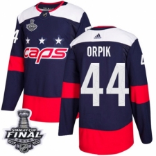 Youth Adidas Washington Capitals #44 Brooks Orpik Authentic Navy Blue 2018 Stadium Series 2018 Stanley Cup Final NHL Jersey