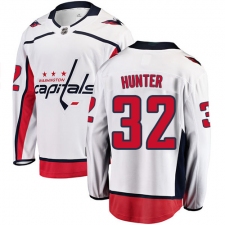 Youth Washington Capitals #32 Dale Hunter Fanatics Branded White Away Breakaway NHL Jersey