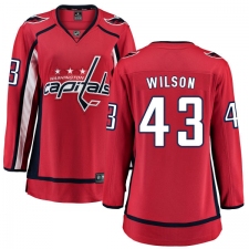 Women's Washington Capitals #43 Tom Wilson Fanatics Branded Red Home Breakaway NHL Jersey