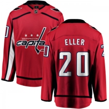 Men's Washington Capitals #20 Lars Eller Fanatics Branded Red Home Breakaway NHL Jersey