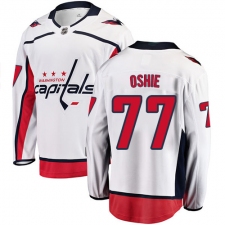 Men's Washington Capitals #77 T.J. Oshie Fanatics Branded White Away Breakaway NHL Jersey