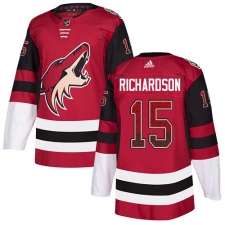 Men's Adidas Arizona Coyotes #15 Brad Richardson Authentic Maroon Drift Fashion NHL Jersey