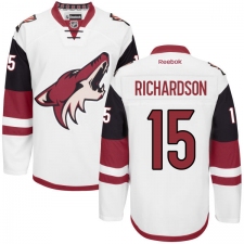 Men's Reebok Arizona Coyotes #15 Brad Richardson Authentic White Away NHL Jersey