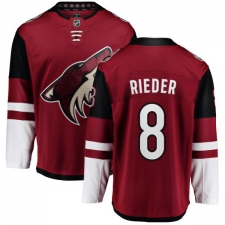Men's Arizona Coyotes #8 Tobias Rieder Fanatics Branded Burgundy Red Home Breakaway NHL Jersey