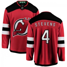 Men's New Jersey Devils #4 Scott Stevens Fanatics Branded Red Home Breakaway NHL Jersey