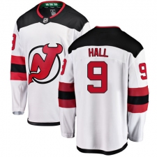 Men's New Jersey Devils #9 Taylor Hall Fanatics Branded White Away Breakaway NHL Jersey