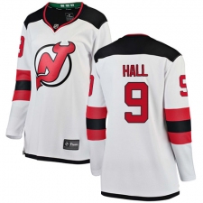 Women's New Jersey Devils #9 Taylor Hall Fanatics Branded White Away Breakaway NHL Jersey