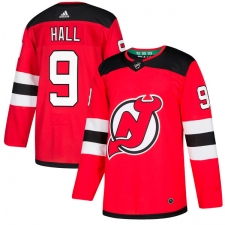 Youth Adidas New Jersey Devils #9 Taylor Hall Authentic Red Home NHL Jersey