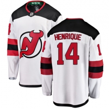 Men's New Jersey Devils #14 Adam Henrique Fanatics Branded White Away Breakaway NHL Jersey