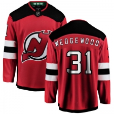 Men's New Jersey Devils #31 Scott Wedgewood Fanatics Branded Red Home Breakaway NHL Jersey