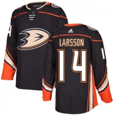 Youth Adidas Anaheim Ducks #14 Jacob Larsson Authentic Black Home NHL Jersey