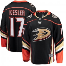 Men's Anaheim Ducks #17 Ryan Kesler Fanatics Branded Black Home Breakaway NHL Jersey