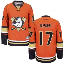 Men's Reebok Anaheim Ducks #17 Ryan Kesler Authentic Orange Third NHL Jersey
