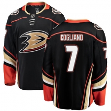 Youth Anaheim Ducks #7 Andrew Cogliano Fanatics Branded Black Home Breakaway NHL Jersey