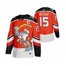 Men's Anaheim Ducks #15 Ryan Getzlaf Red 2020-21 Reverse Retro Alternate Hockey Jersey