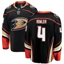 Men's Anaheim Ducks #4 Cam Fowler Fanatics Branded Black Home Breakaway NHL Jersey