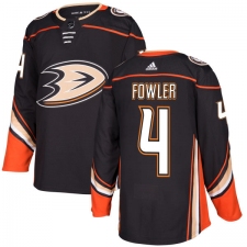 Youth Adidas Anaheim Ducks #4 Cam Fowler Premier Black Home NHL Jersey
