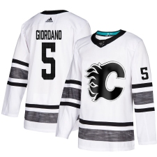 Men's Adidas Calgary Flames #5 Mark Giordano White 2019 All-Star Game Parley Authentic Stitched NHL Jersey