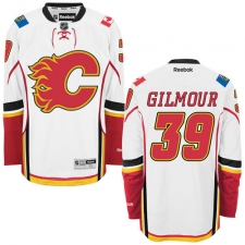 Women's Reebok Calgary Flames #39 Doug Gilmour Authentic White Away NHL Jersey