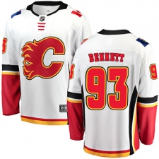Youth Calgary Flames #93 Sam Bennett Fanatics Branded White Away Breakaway NHL Jersey