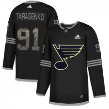 Men's Adidas St. Louis Blues #91 Vladimir Tarasenko Black Authentic Classic Stitched NHL Jersey