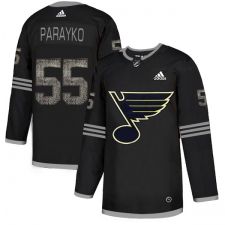 Men's Adidas St. Louis Blues #55 Colton Parayko Black Authentic Classic Stitched NHL Jersey