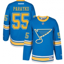 Youth Reebok St. Louis Blues #55 Colton Parayko Authentic Blue 2017 Winter Classic NHL Jersey
