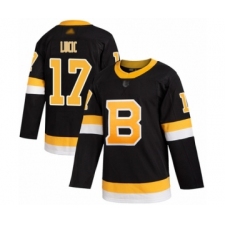 Men's Boston Bruins #17 Milan Lucic Authentic Black Alternate Hockey Jersey