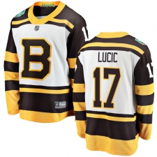 Men's Boston Bruins #17 Milan Lucic White 2019 Winter Classic Fanatics Branded Breakaway NHL Jersey