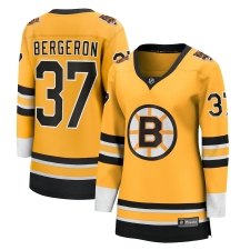 Women's Boston Bruins #37 Patrice Bergeron Fanatics Branded Gold 2020-21 Special Edition Breakaway Player Jersey