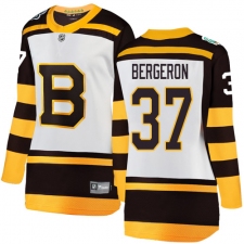 Women's Boston Bruins #37 Patrice Bergeron White 2019 Winter Classic Fanatics Branded Breakaway NHL Jersey