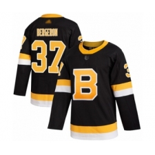 Youth Boston Bruins #37 Patrice Bergeron Authentic Black Alternate Hockey Jersey
