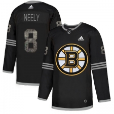 Men's Adidas Boston Bruins #8 Cam Neely Black Authentic Classic Stitched NHL Jersey